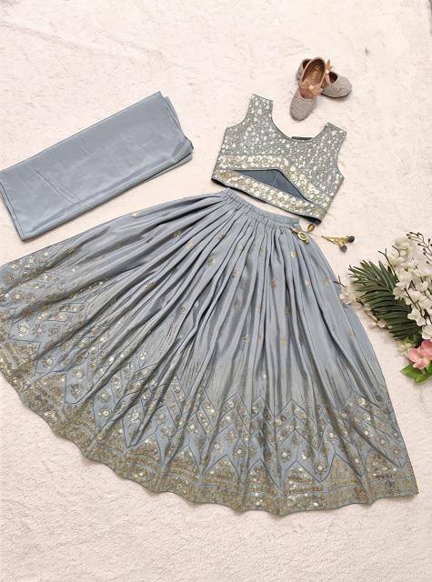 Trending Sequins Embroidered with Beautiful Georgette Wholesale children clothing in Ahmedabad
